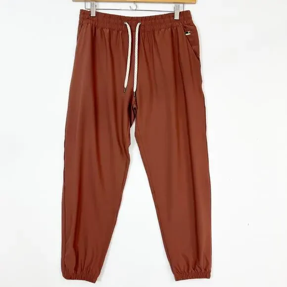 Vuori Women's Wide Leg Pants in Rust - Picture 2 of 14